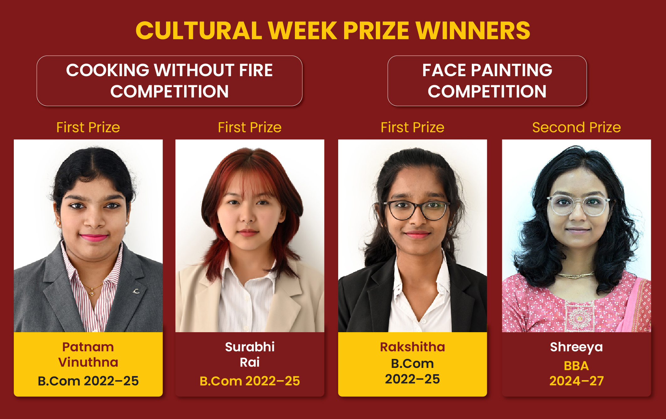 Cultural Week Prize Winners