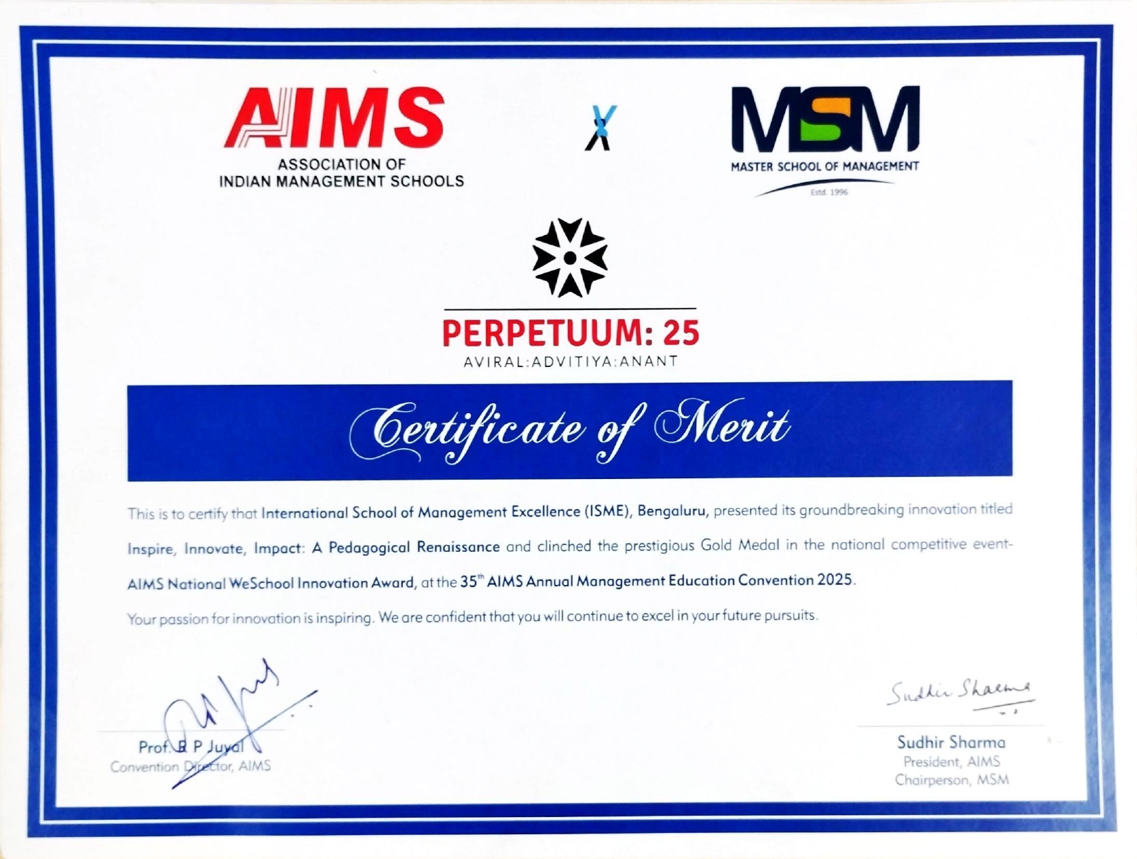 AIMS Award